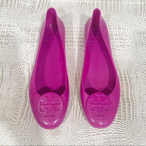 Tory Burch Shoes - Tory Burch Women's Purple Reva Jelly Ballet Flats